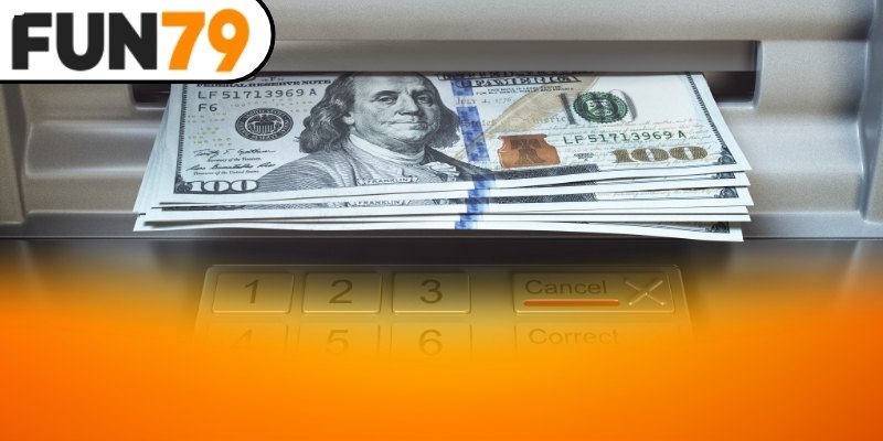 Giao diện rút tiền Fun79 trên website giúp giao dịch nhanh chóng và an toàn